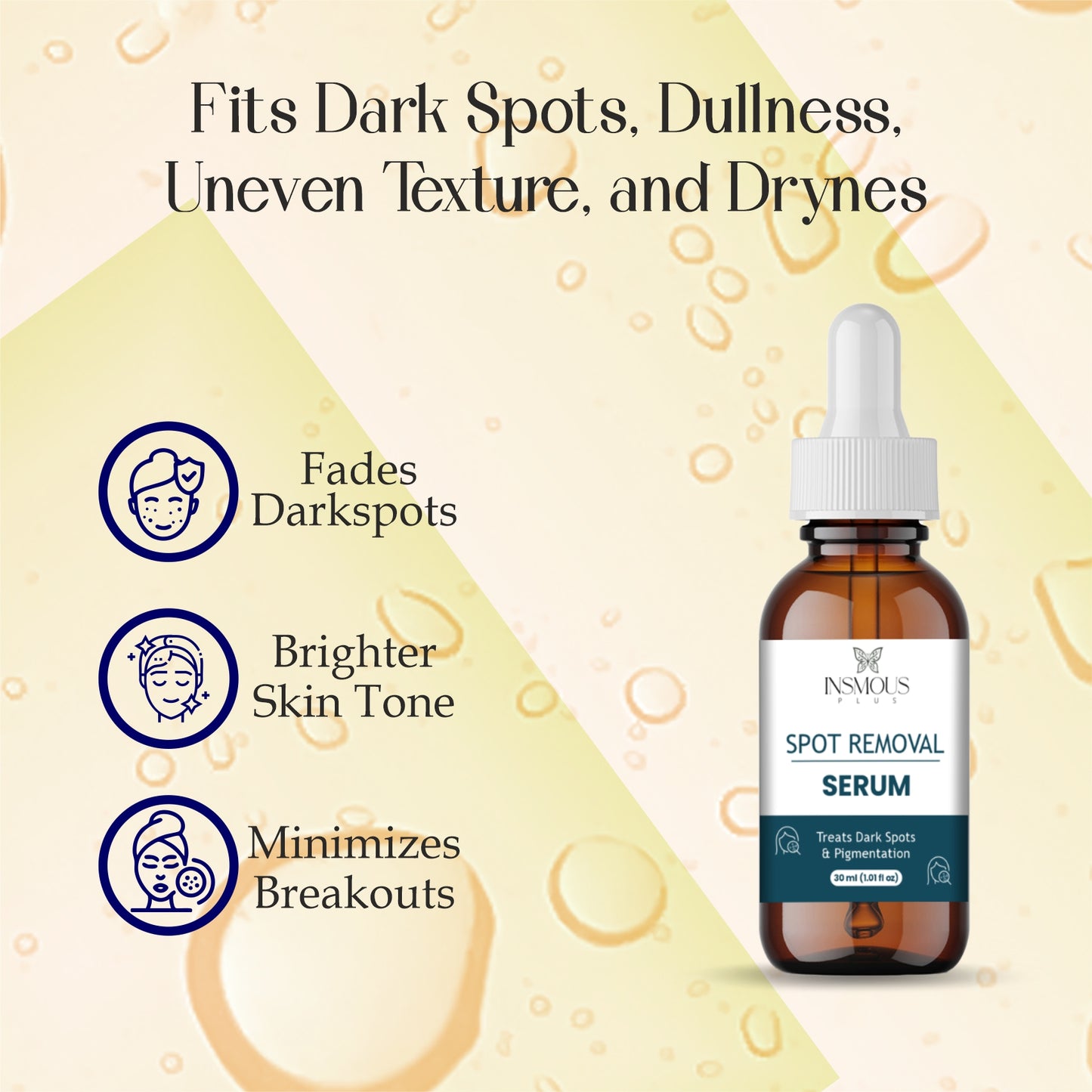 Dark Spot Corrector Serum – Advanced Spot Removal for Face & Body – Fades Dark Spots, Age Spots, Sun Spots & Acne Marks – Brightening & Even Skin Tone